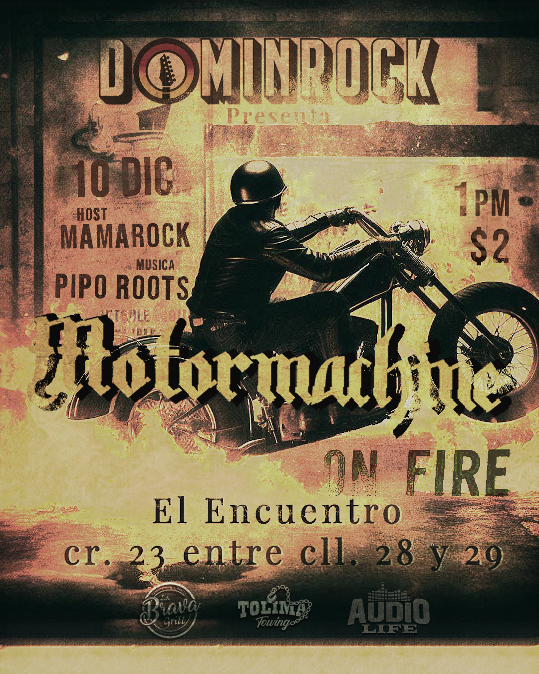 Event Poster — Dominrock Motormachine