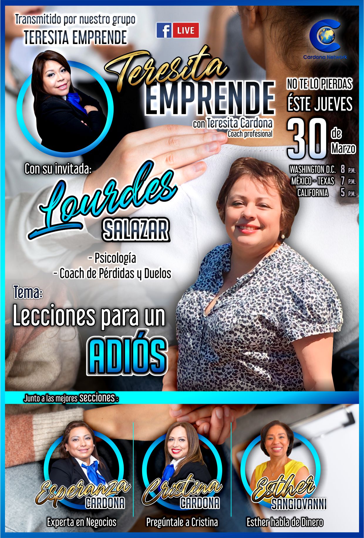 Event Poster — Teresita Emprende: Lourdes Salazar