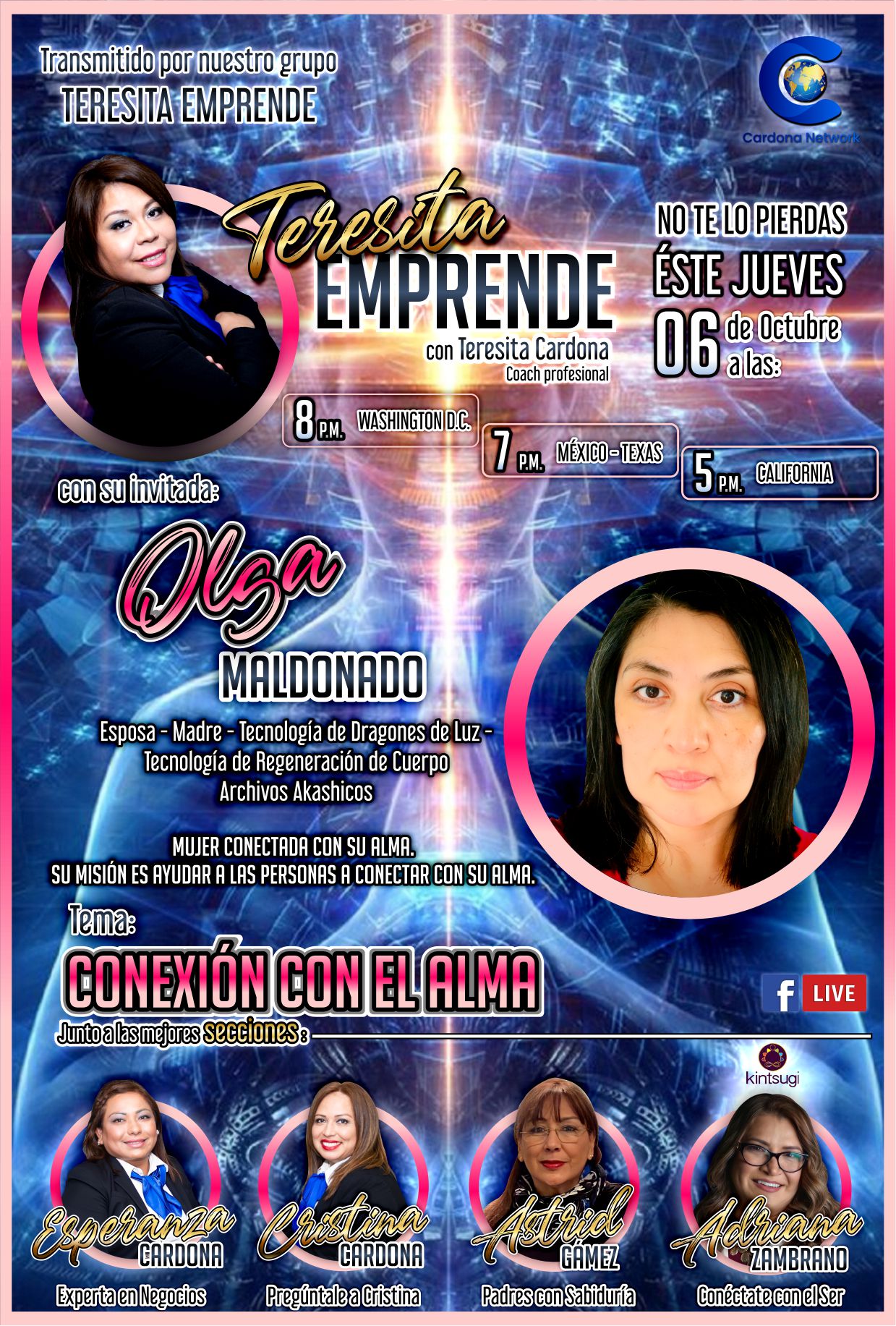 Event Poster — Teresita Emprende: Olga Maldonado