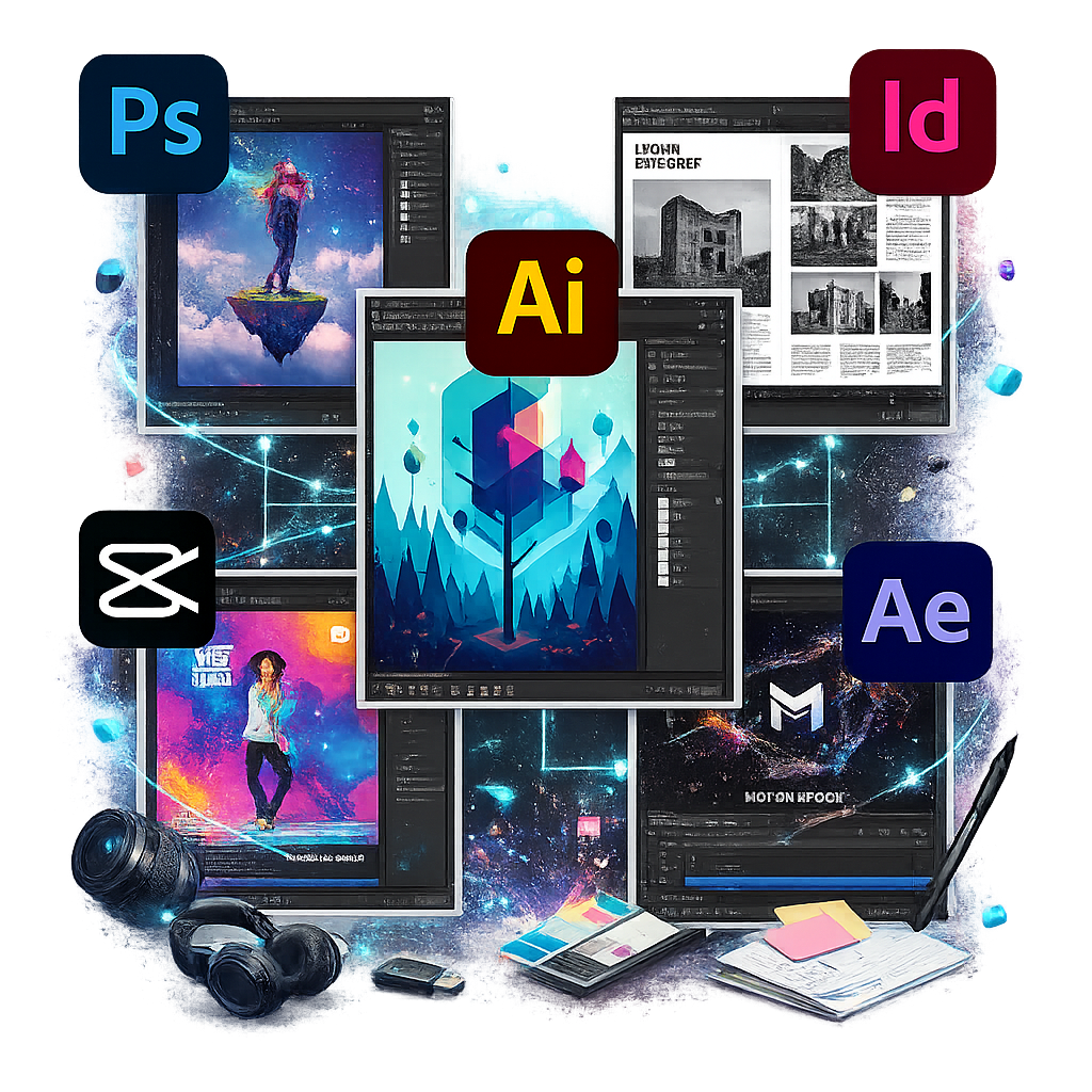Ingrid Morón — Design tools: Photoshop, Illustrator, InDesign, After Effects, CapCut